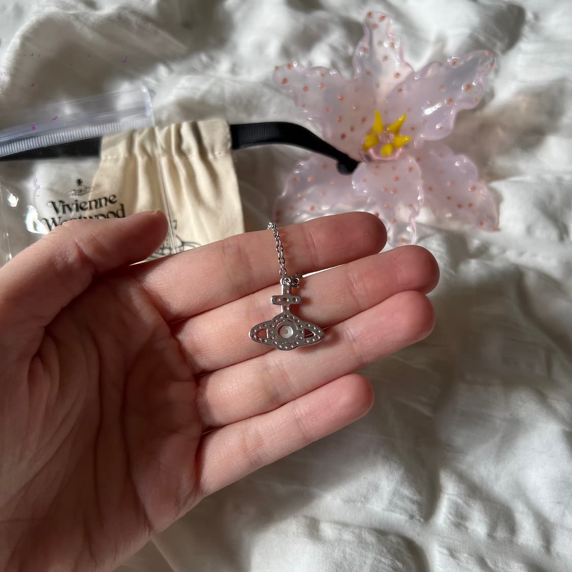 비비안웨스트우드 올림피아 펄 펜던트 네크리스 상품이미지6