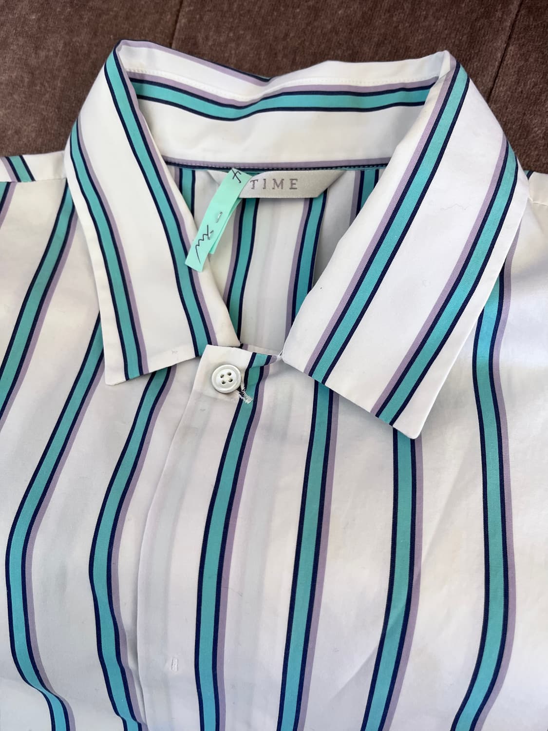 타임 남성 스트라이프긴팔셔츠 상품이미지3