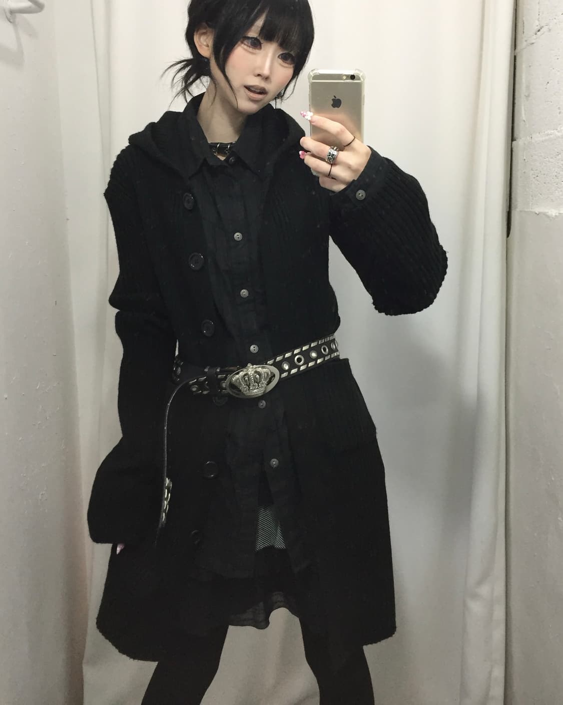 블랙 니트 가디건 코디🐺 상품이미지1