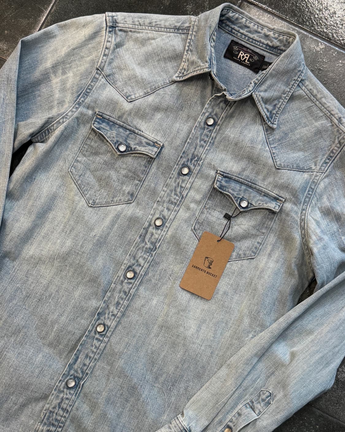 RRL 데님 웨스턴 셔츠 상품이미지3