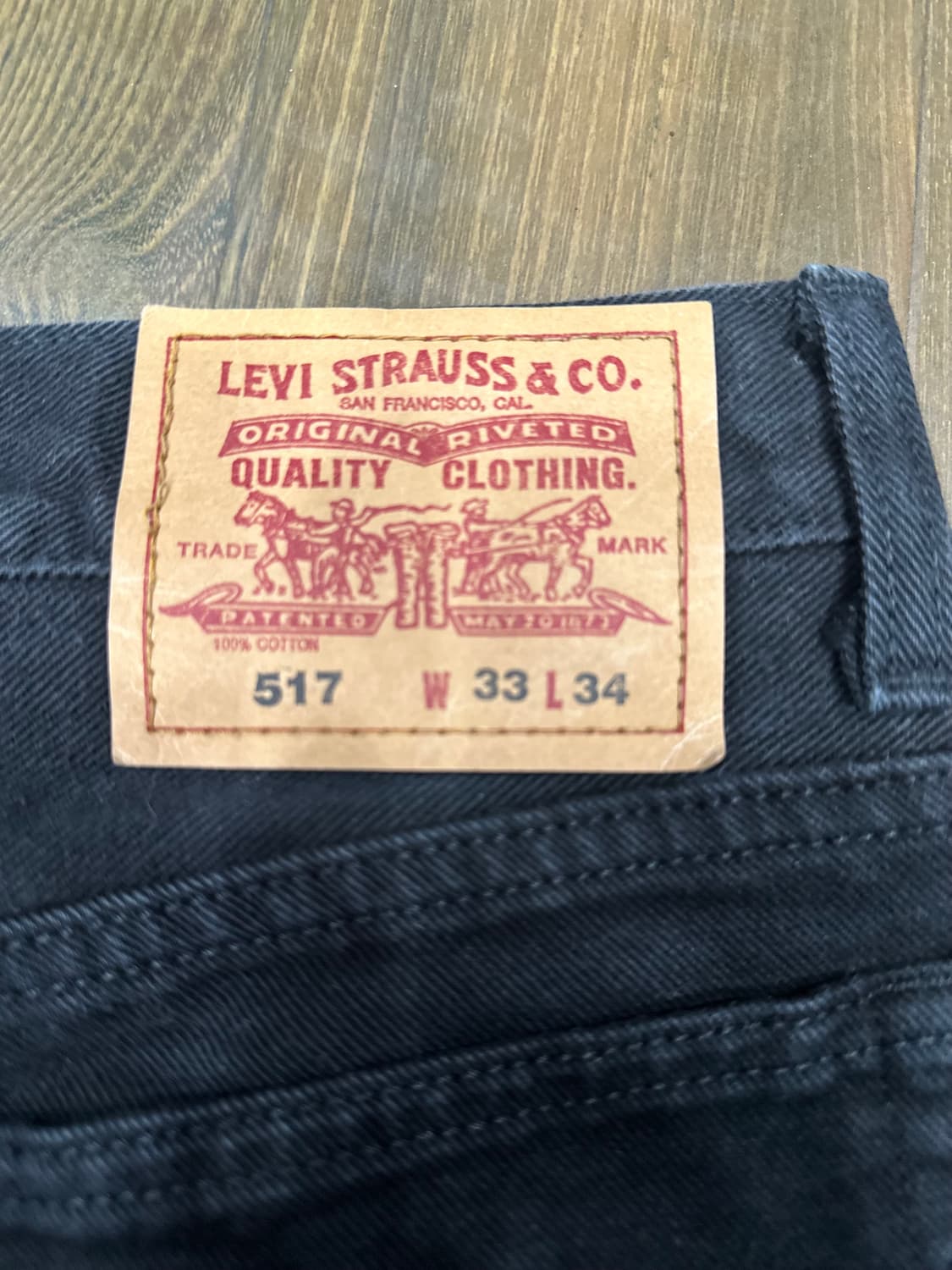 00s 리바이스517  블랙진  32사이즈 상품이미지5