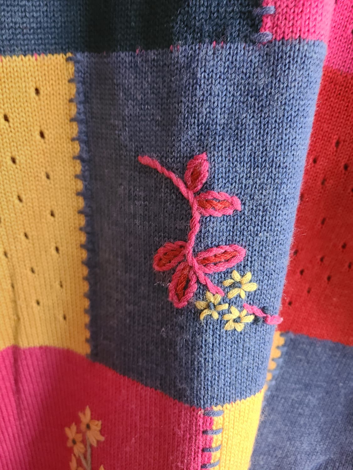 기비 꽃자수 니트 스웨터(55-66) 상품이미지6