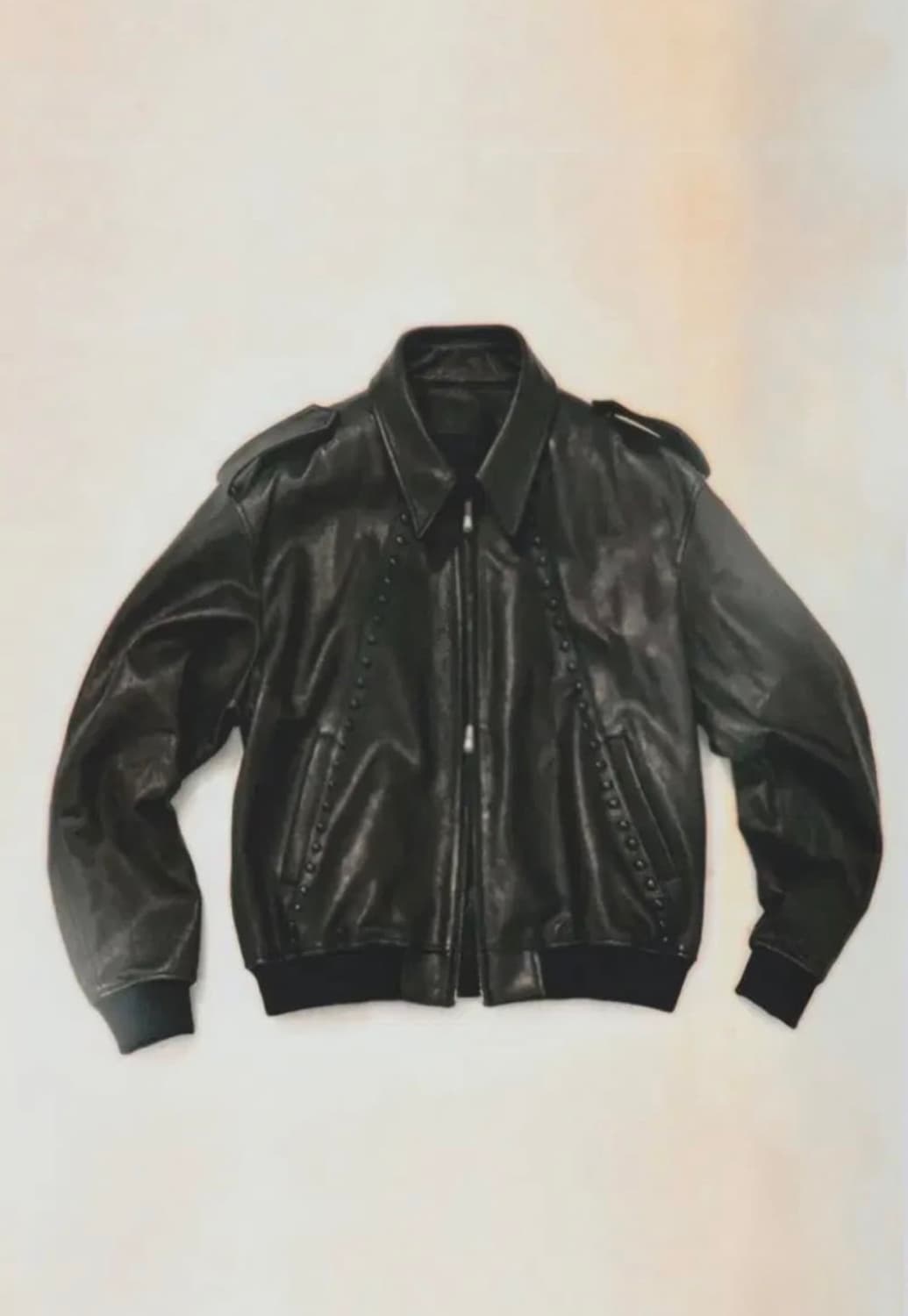 스테판쿡 솔리드옴므 레더 블루종 48 상품이미지2