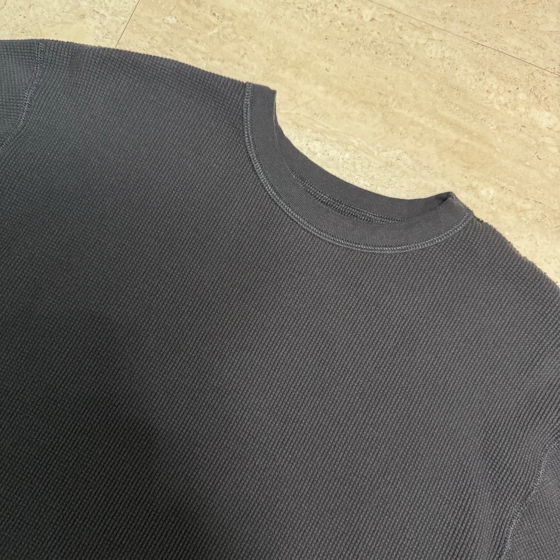 [2XL] 슈프림 헤인즈 써멀 크루 블랙 상품이미지4