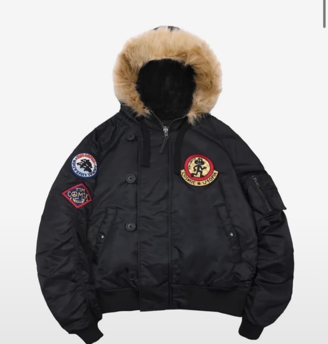 팀코믹스 ma-1 후디드 항공점퍼 상품이미지1