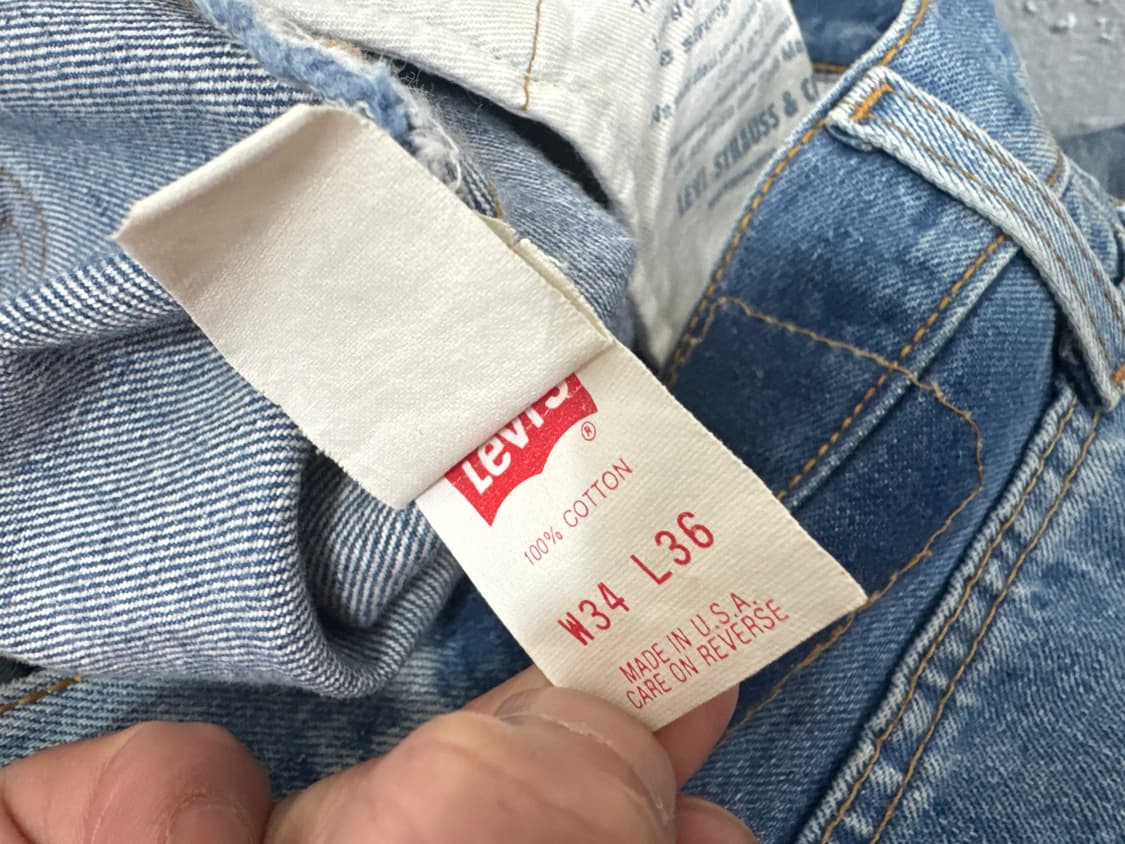 리바이스501 90s 발렌시아산555 셀비지 상품이미지7