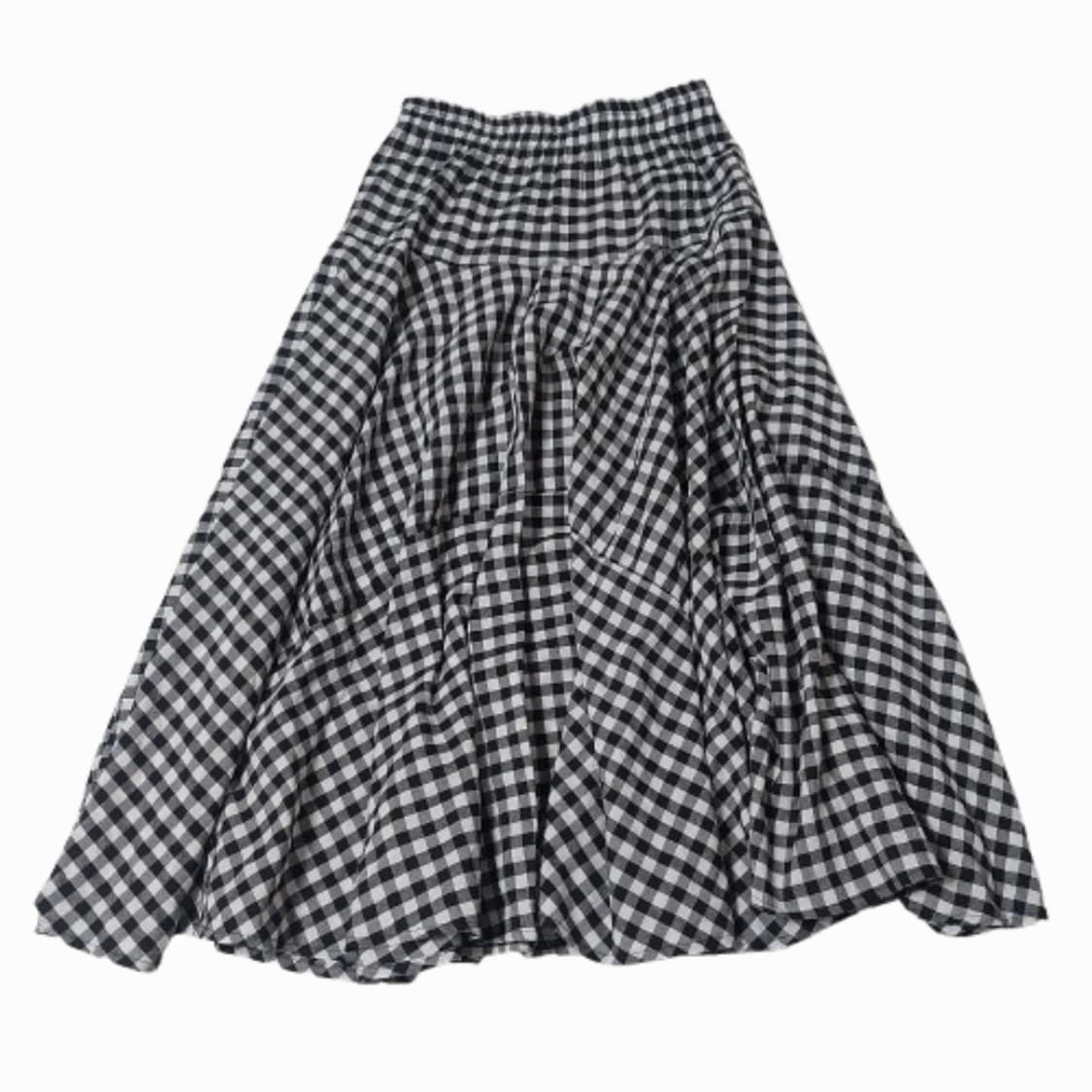 모리걸 너드 스즈코 체크 패턴 치마 롱스커트 상품이미지1