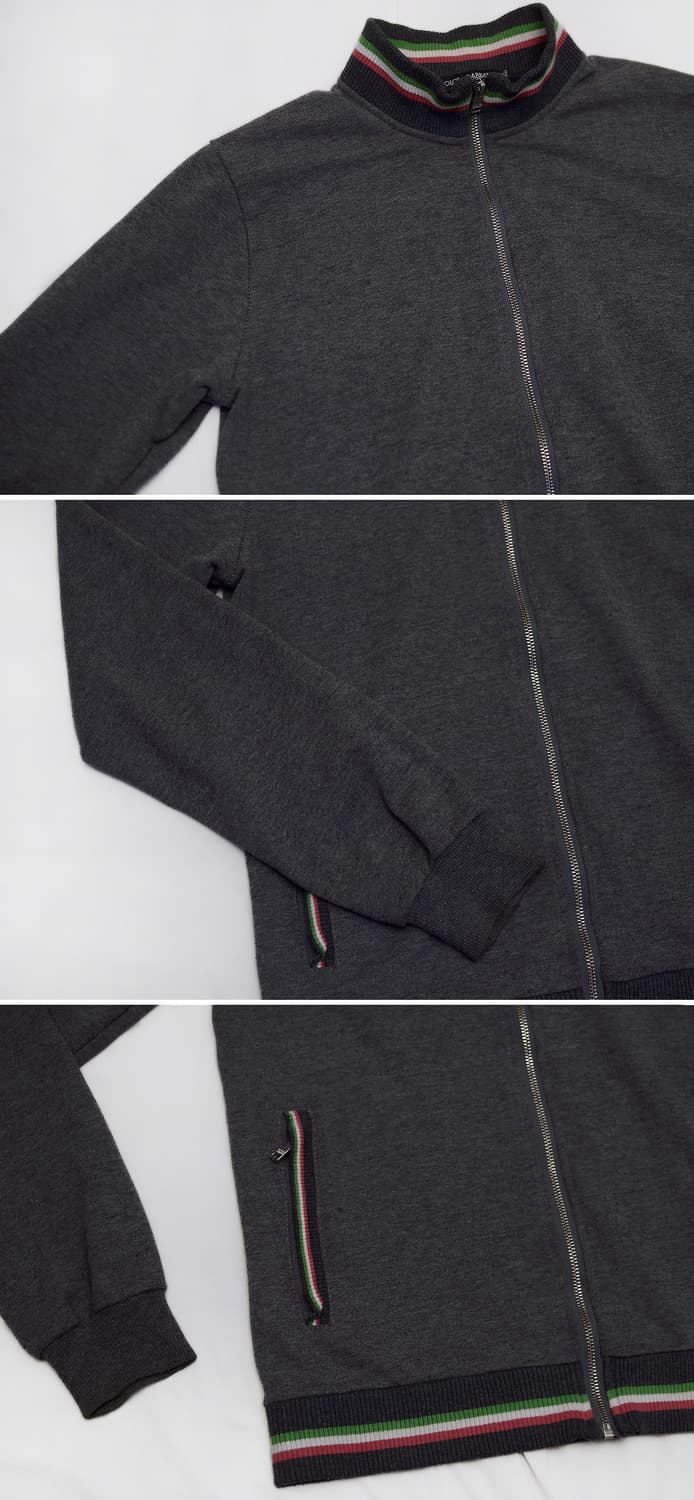 돌체앤가바나 (D&G) 이태리 삼선 라이닝 코튼집업 자켓 (95-100) 상품이미지6