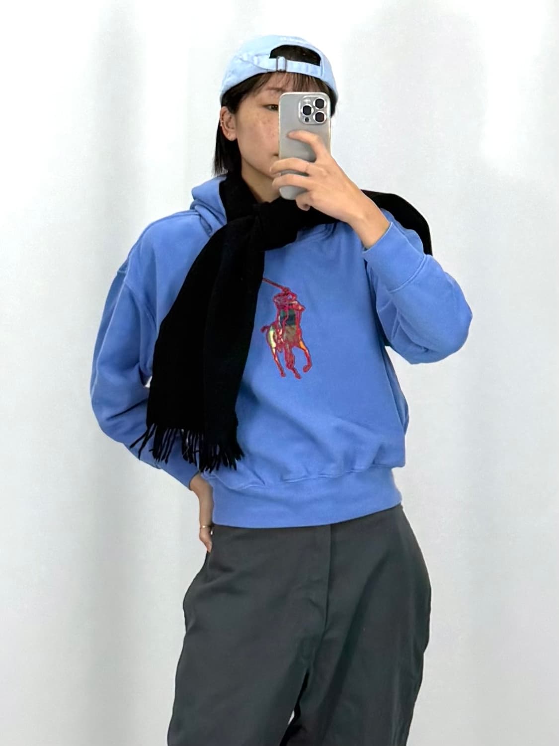 [XL]폴로 소라 후드티셔츠CK9755 상품이미지3