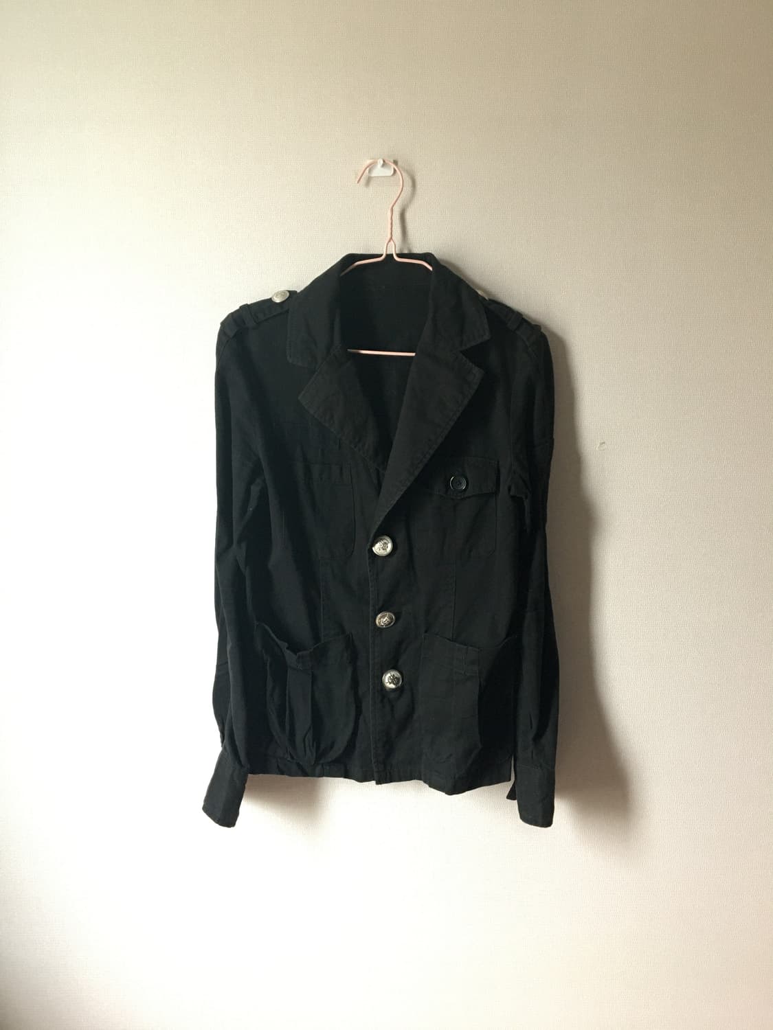 고스 은장 버튼 블랙 자켓 공겜 상품이미지1