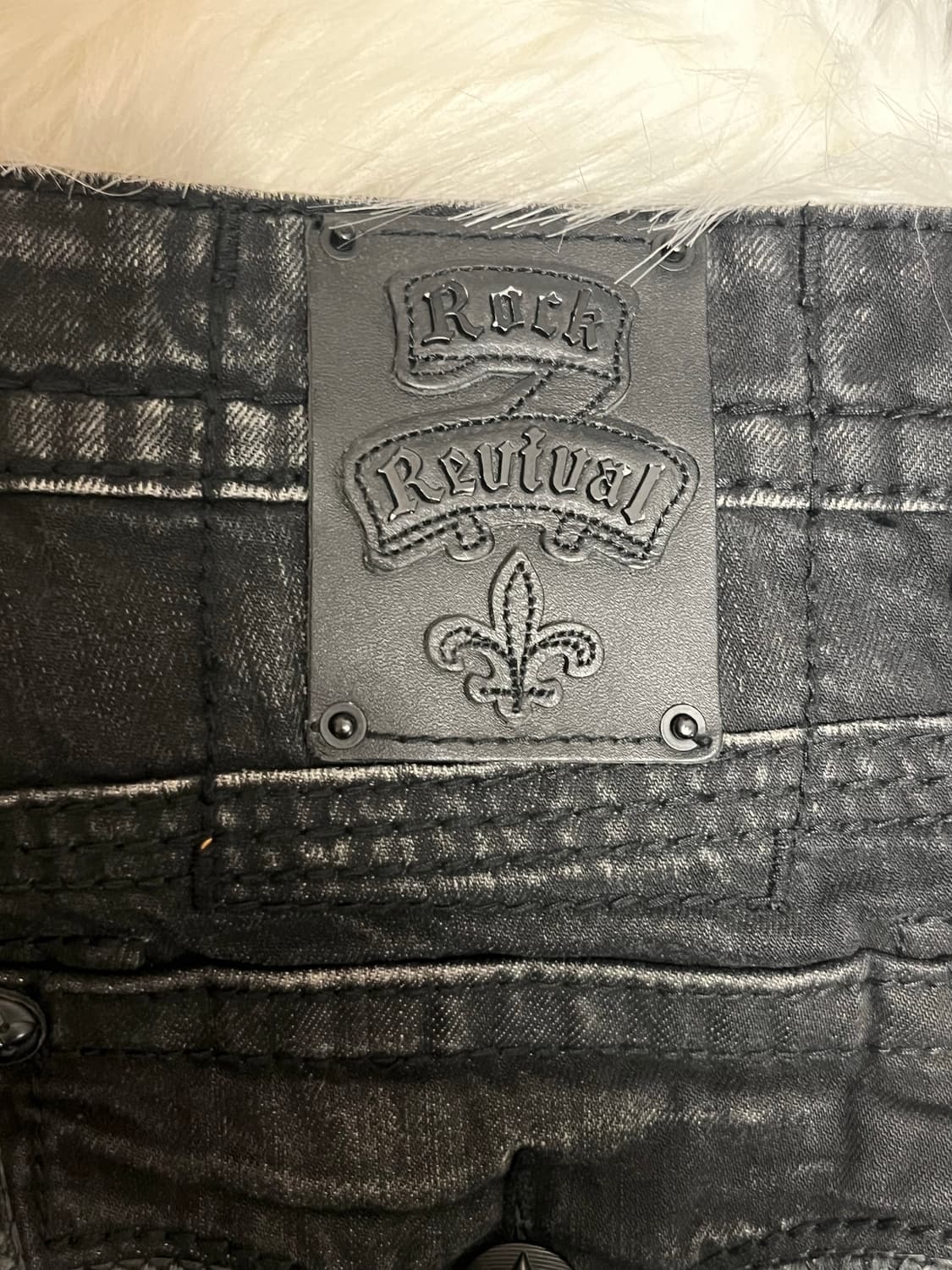 Rock Revival 와이드 핏 블랙 데님 상품이미지5