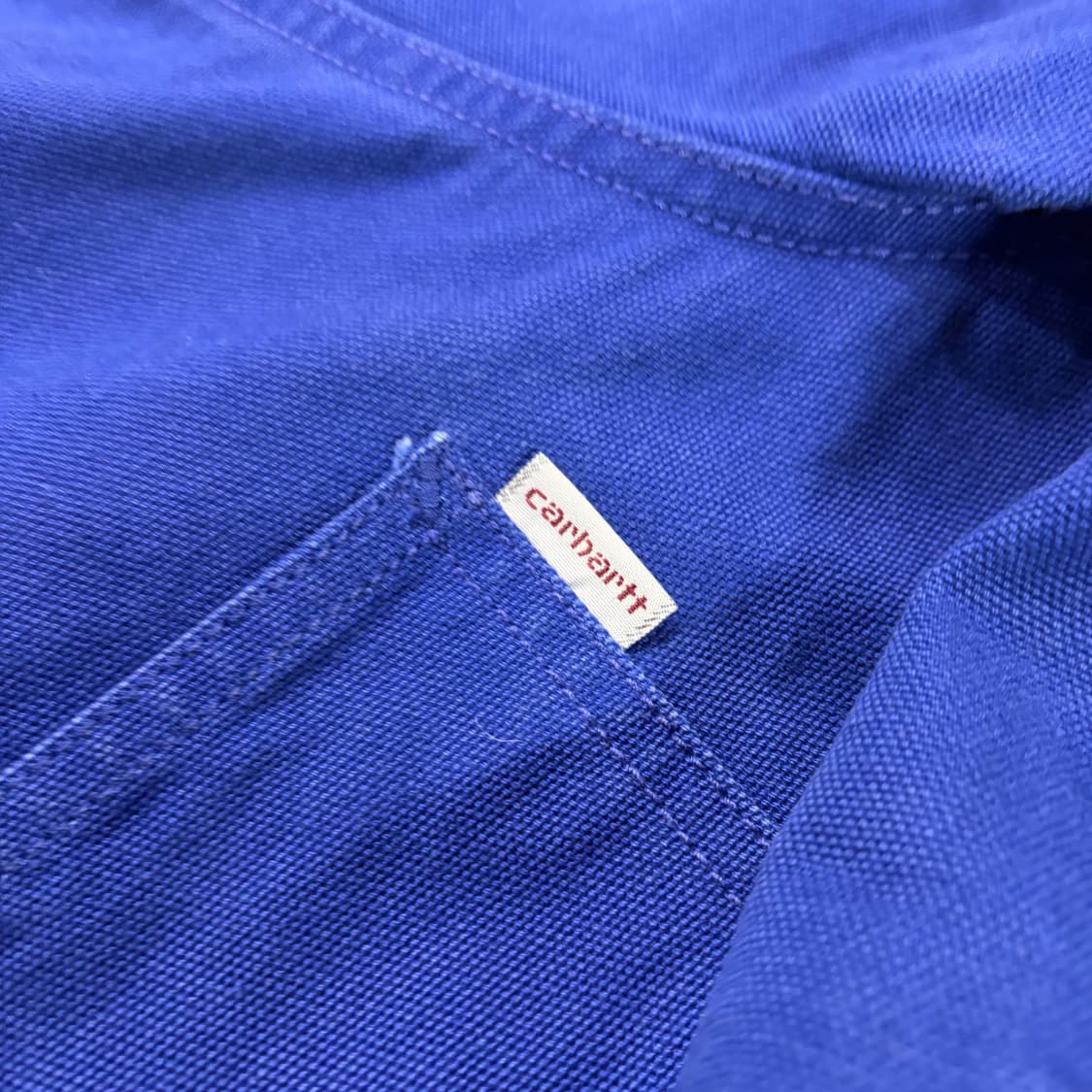 [L] 칼하트 WIP x 아일스케이트 ISLE 블루 워크 자켓 B689 상품이미지4