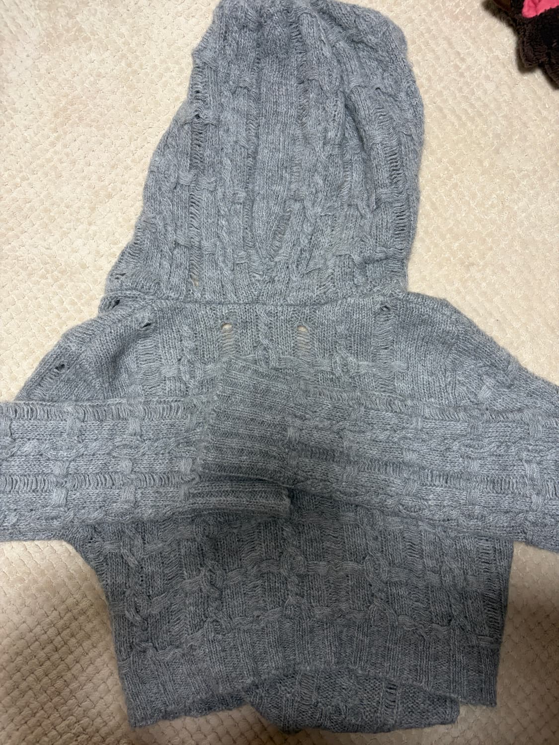 자라 후드 니트 탑 상품이미지4