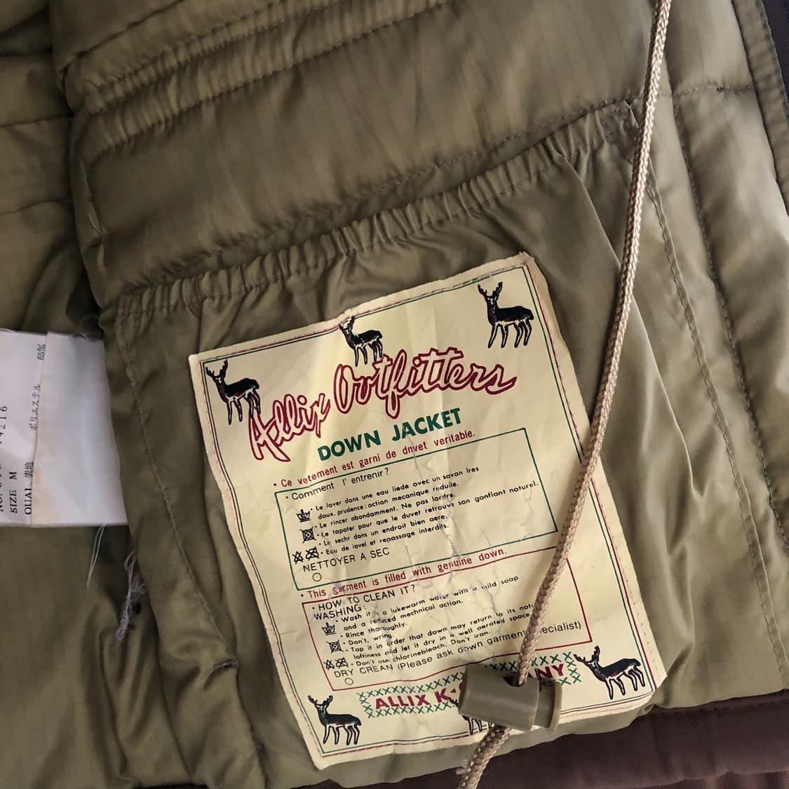 ALLIX OUTFITTERS 브라운 패딩 자켓 상품이미지6