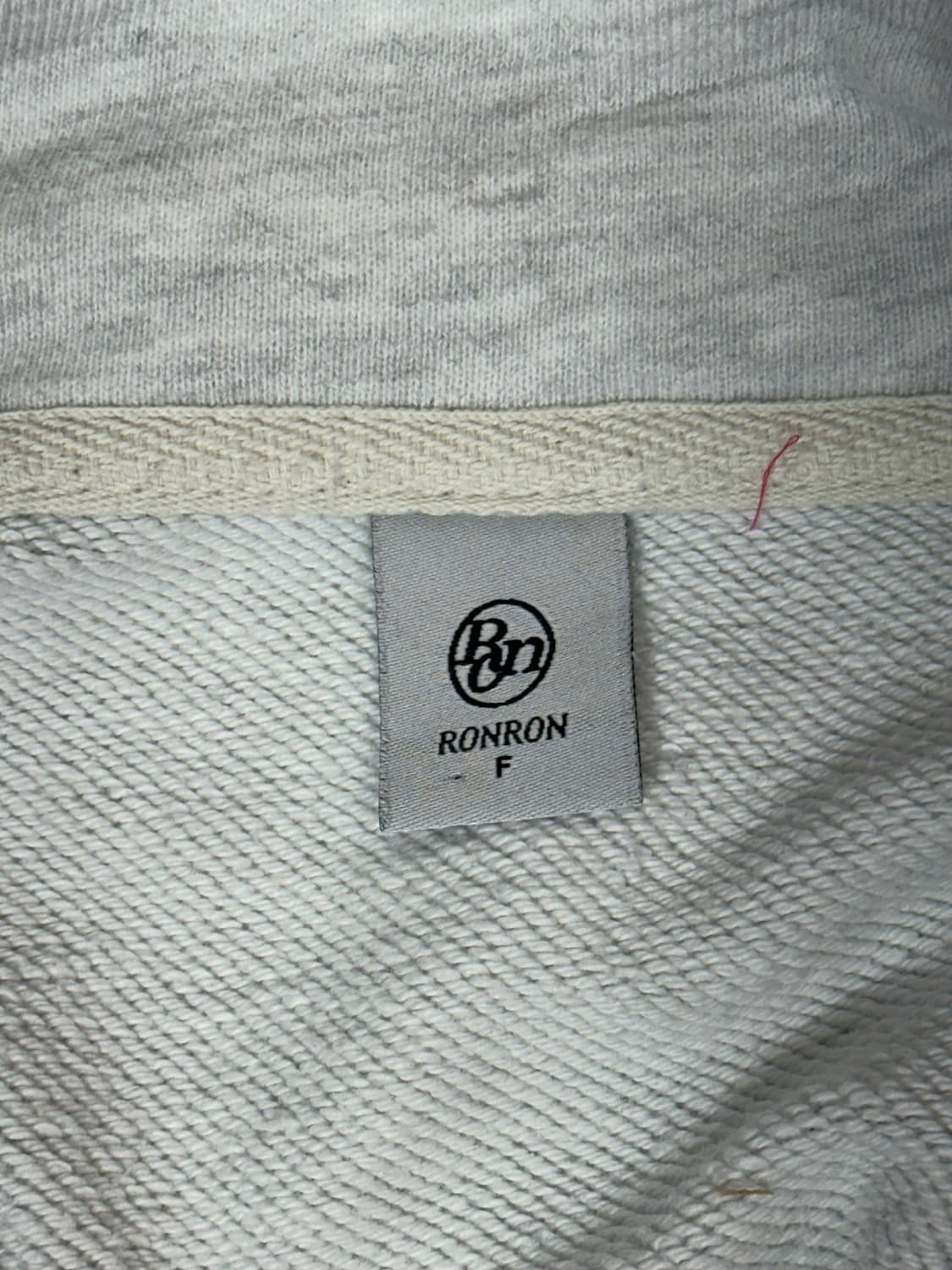 빈티지 그레이 크롭 맨투맨 오버핏 카라티 F 상품이미지7