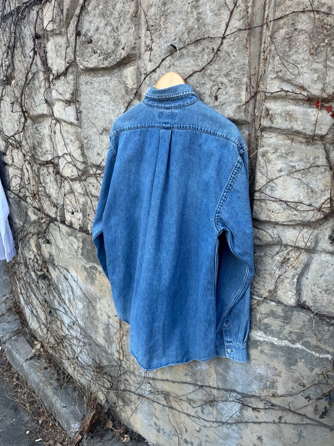 90s 폴로 랄프로렌 빈티지 blaire 페이딩 데님 셔츠 m 상품이미지4