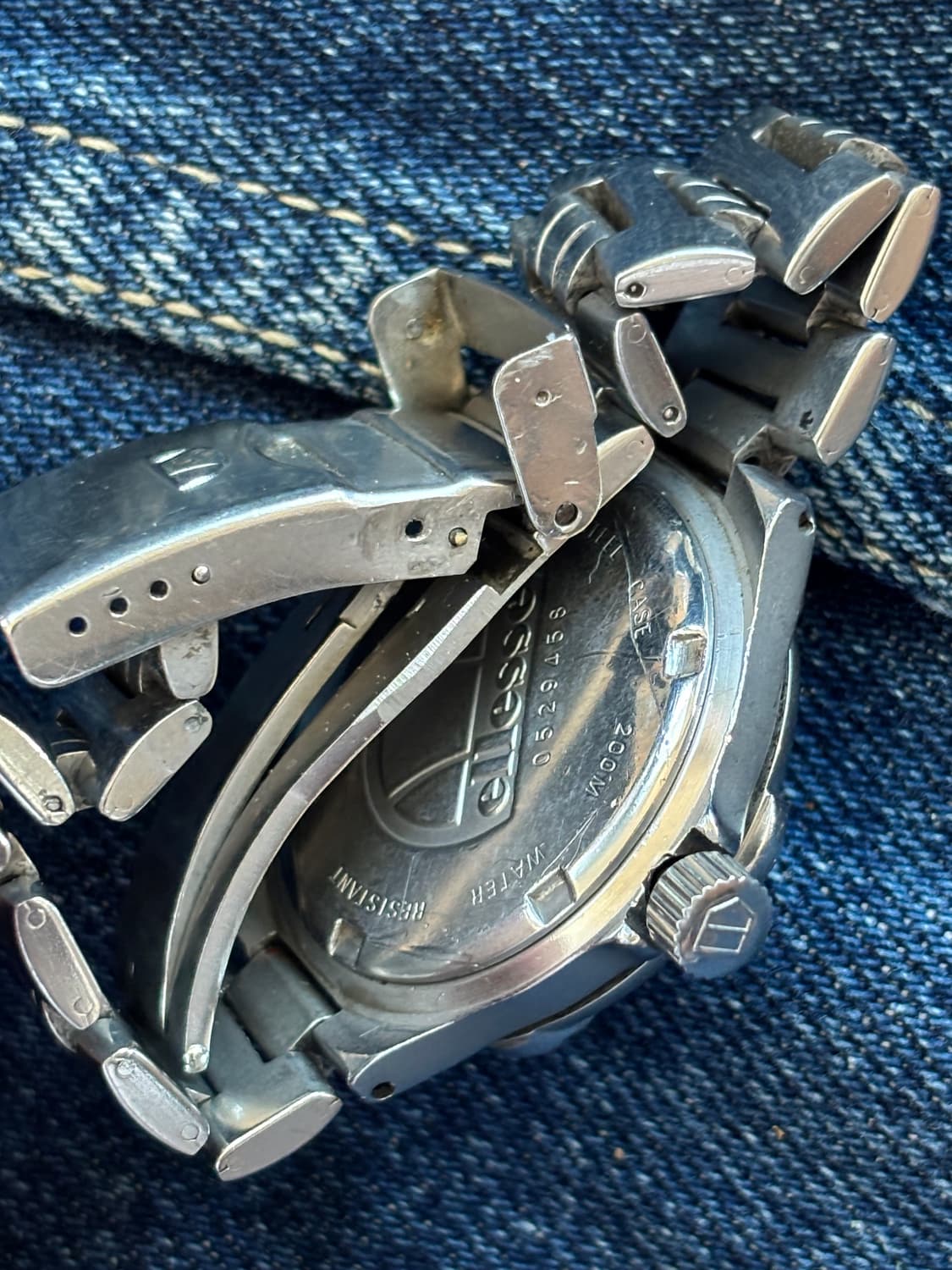 vintage ellesse metal watch 엘리쎄 상품이미지8