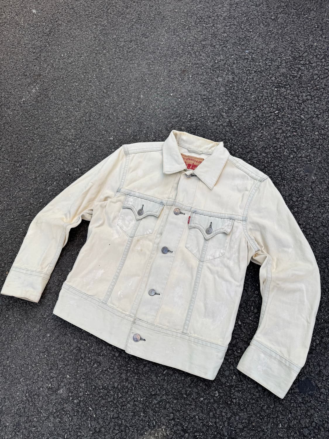 00’s Levi’s 빈티지 70901 크림 데님자켓 상품이미지1