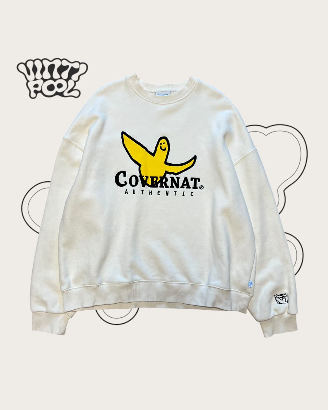 커버낫 X 마크곤잘레스 런드리 컬렌션 맨투맨 XL 아이보리 상품이미지1
