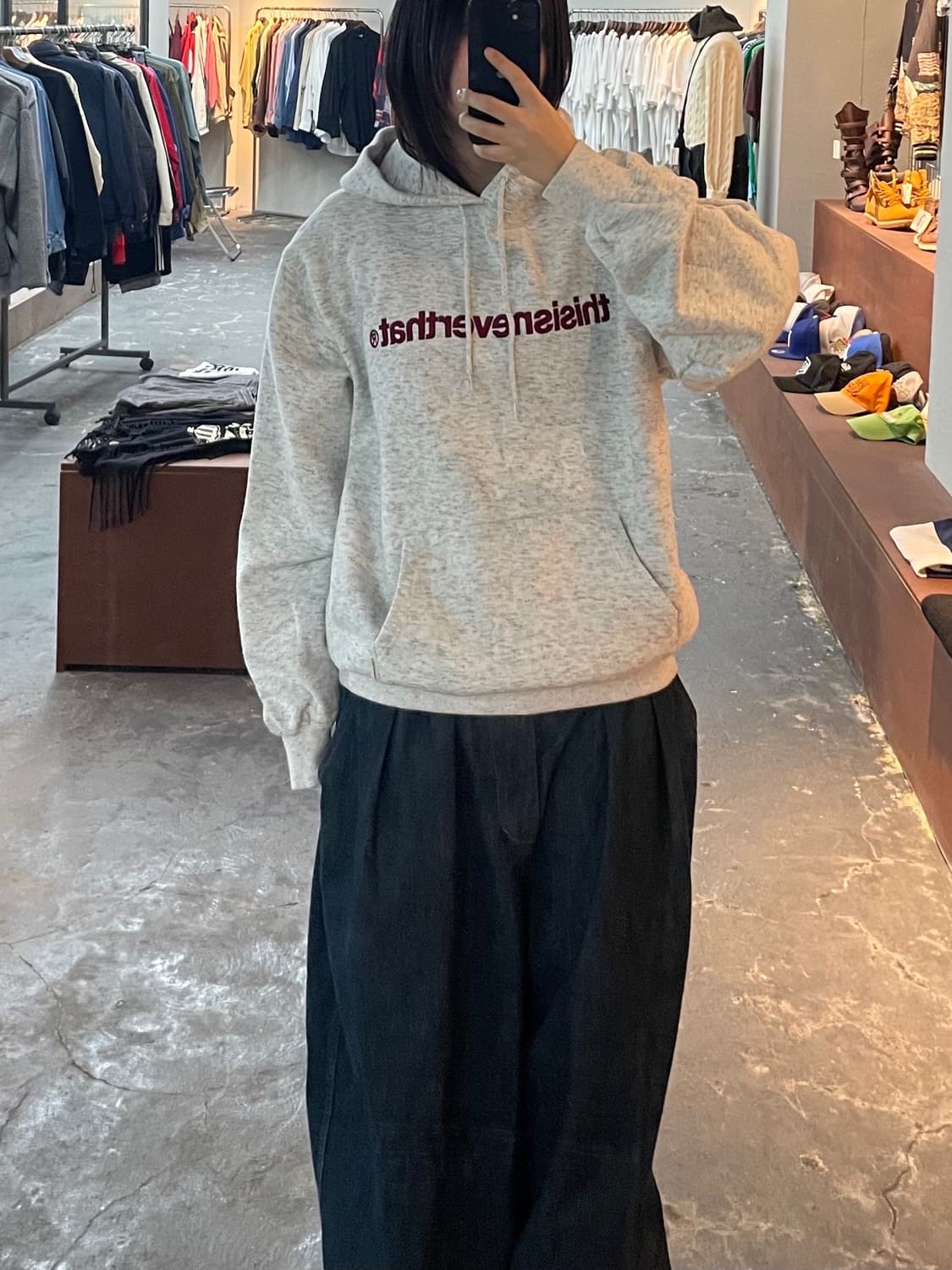 디스이즈네버댓 라이트 헤더 그레이 후드티 H1014 상품이미지1