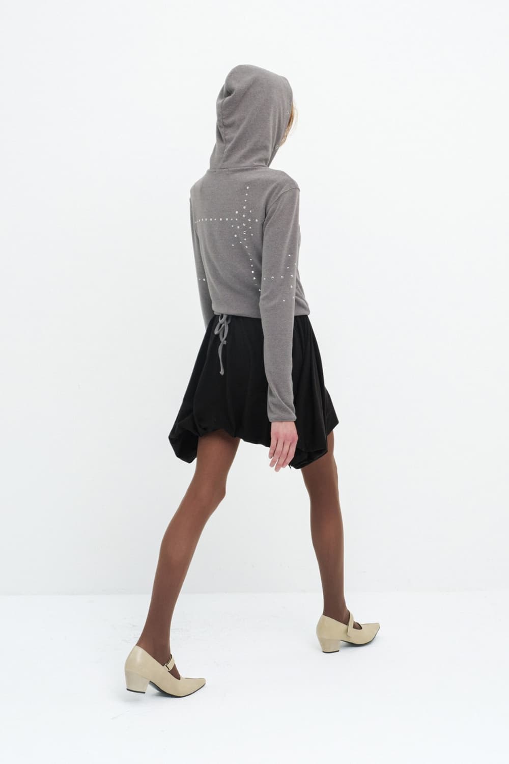 세릭 BEADS WRAP HOOD CARDIGAN 상품이미지2