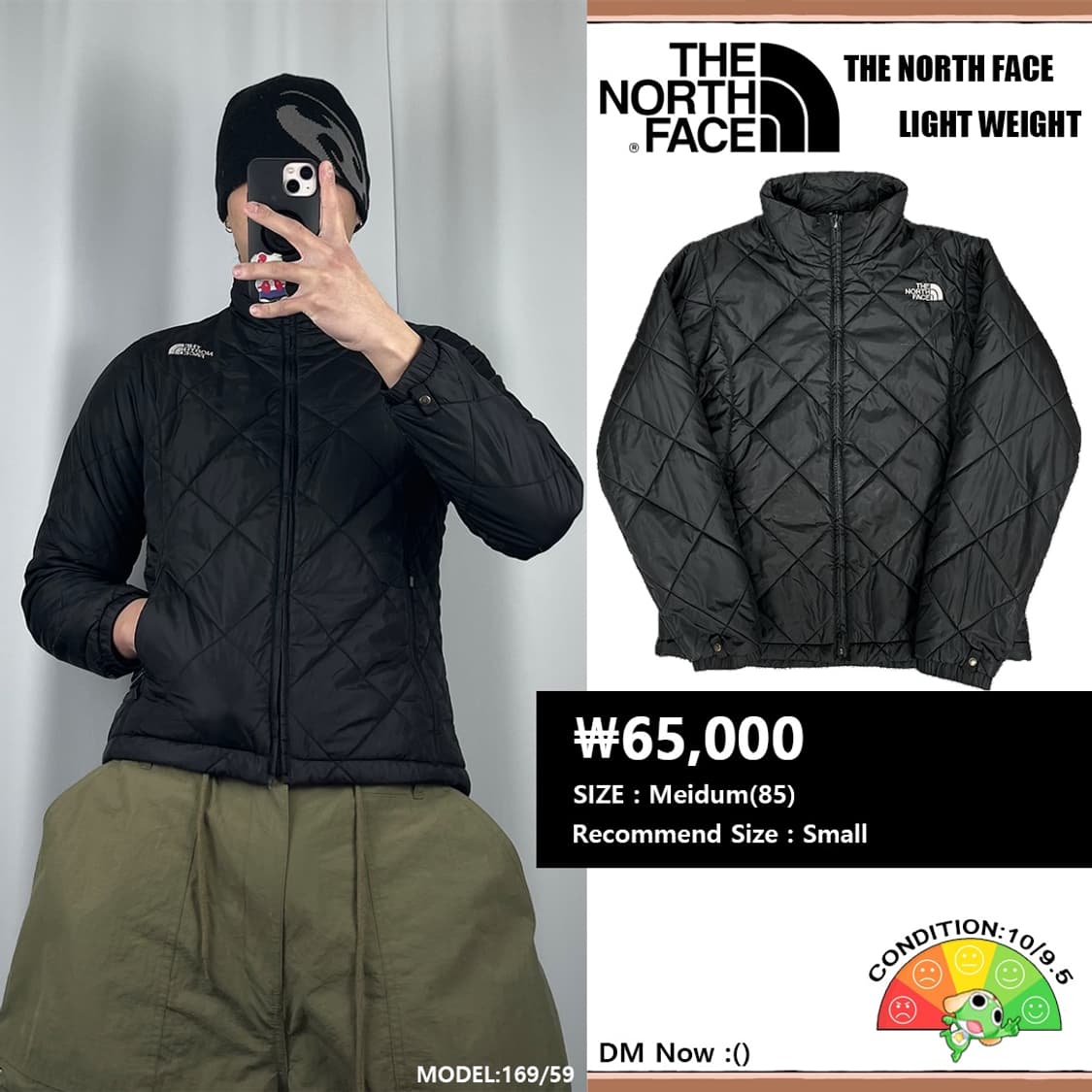 <노스페이스 패턴 경량패딩 다운자켓> No.617 상품이미지1