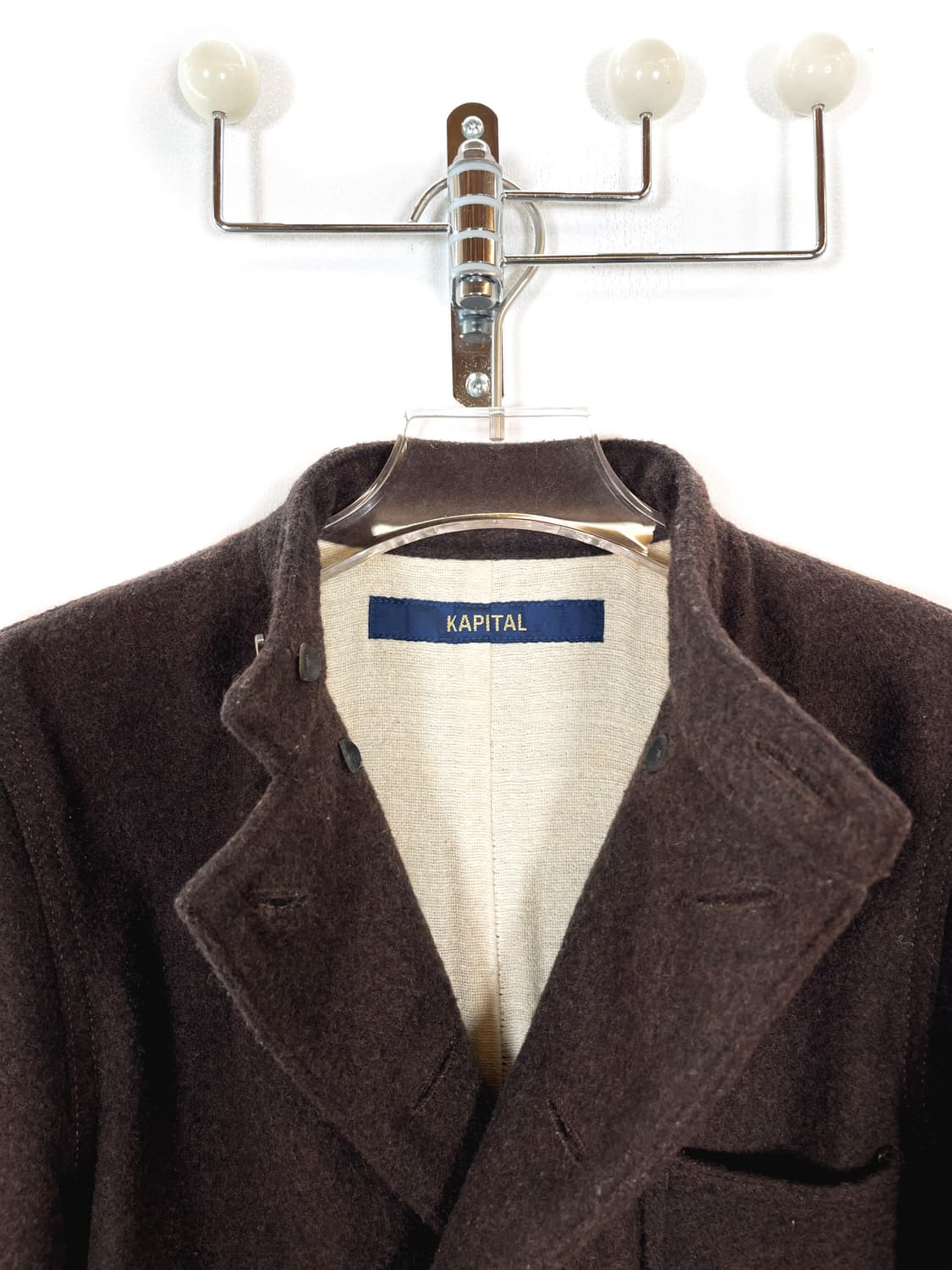 캐피탈 더블 브레스트 브라운 울 자켓 상품이미지7
