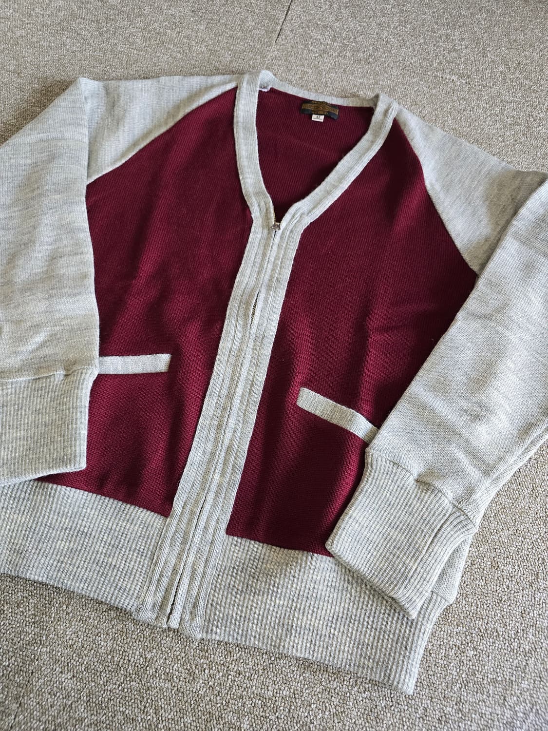 부처프로덕츠 투톤집업가디건42 ATLAST 타임원클로딩 엣라코 엣라스트 상품이미지2