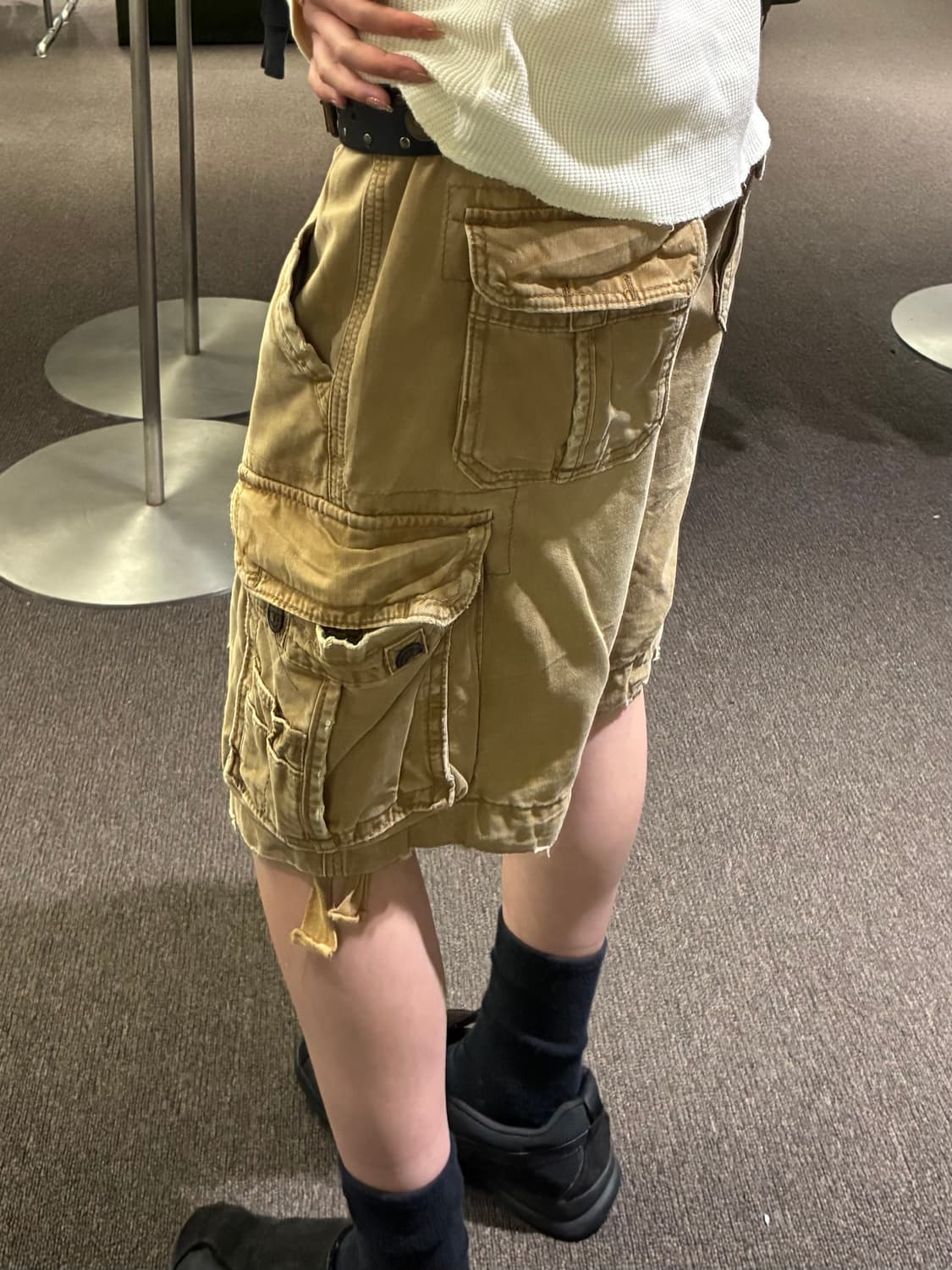 30)Abercrombie 빈티지 데미지 디테일 카고 반바지 상품이미지1