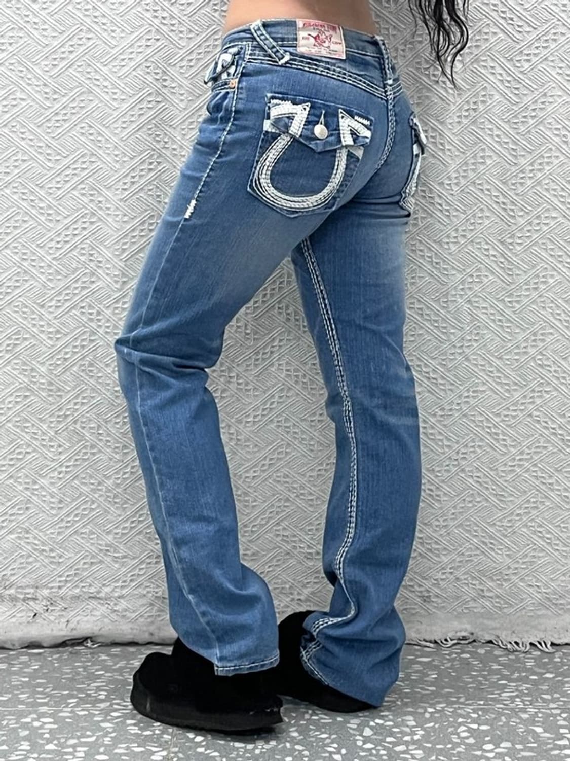 트루릴리전 JOY Y 빈티지 펑크 포켓스티치 데님팬츠 C10004 상품이미지1