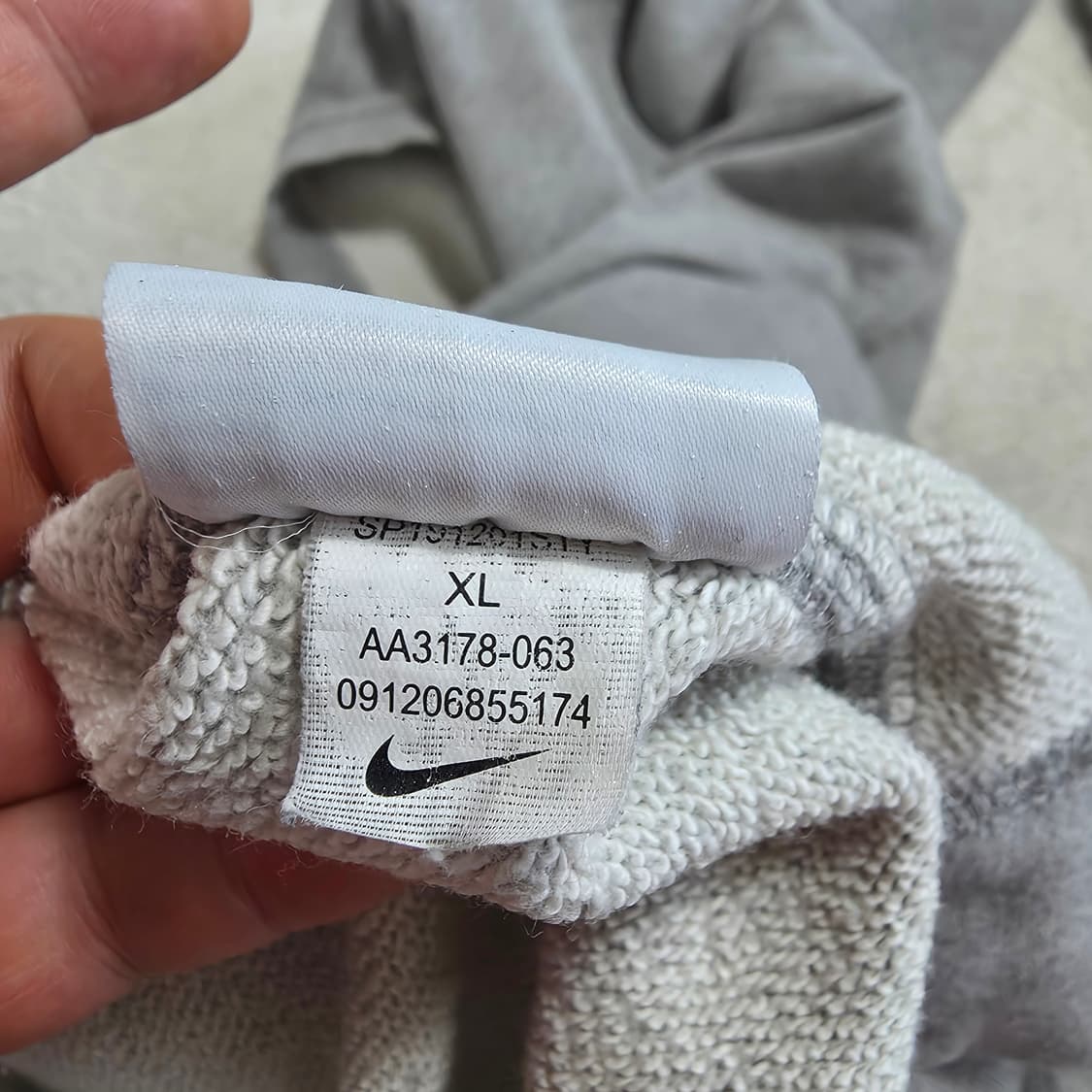 (XL)나이키 맨투맨 그레이 상품이미지5