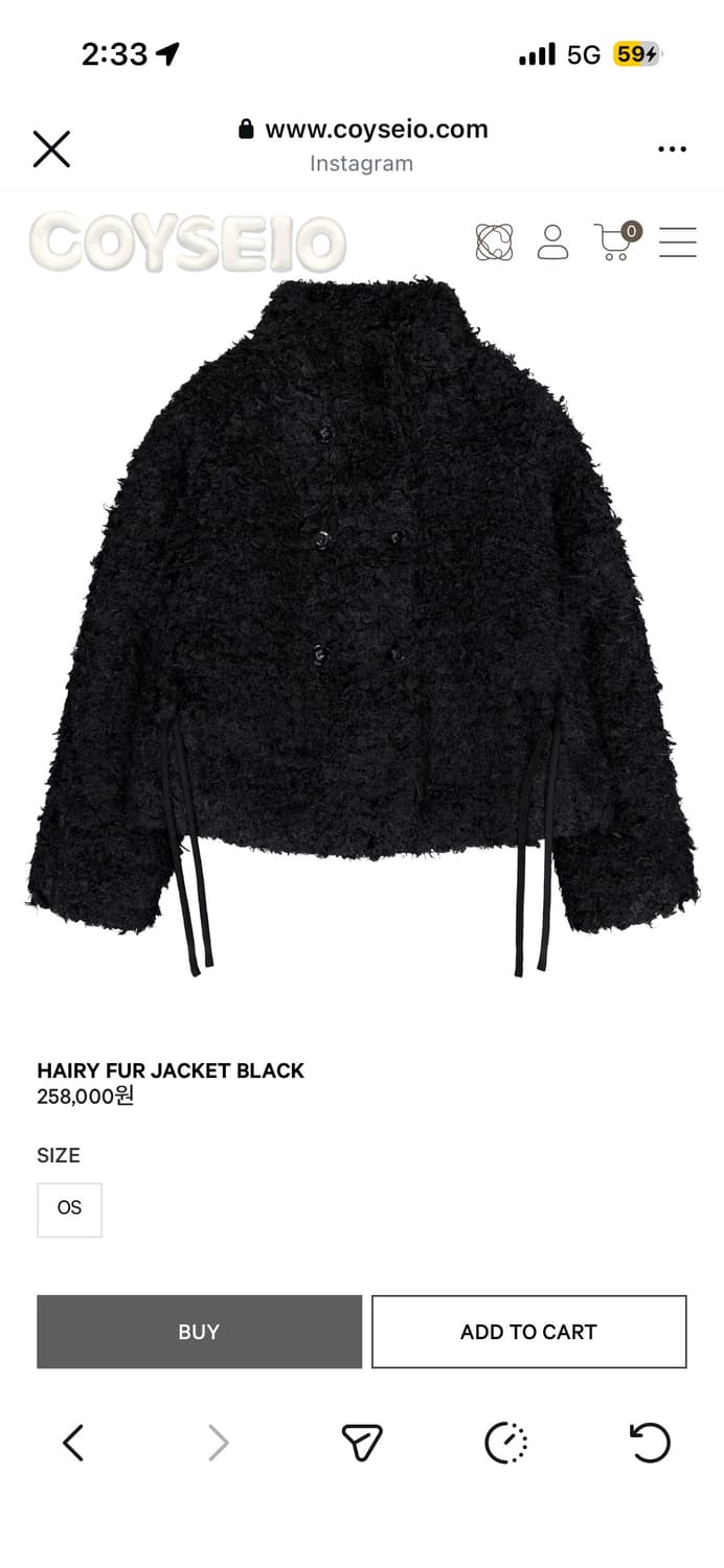 코이세이오 퍼자켓 상품이미지1