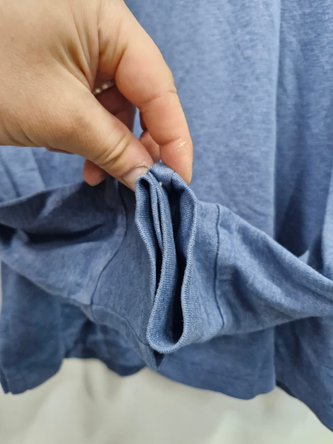 95M 폴로랄프로렌 블루 긴팔 폴로티. 상품이미지4