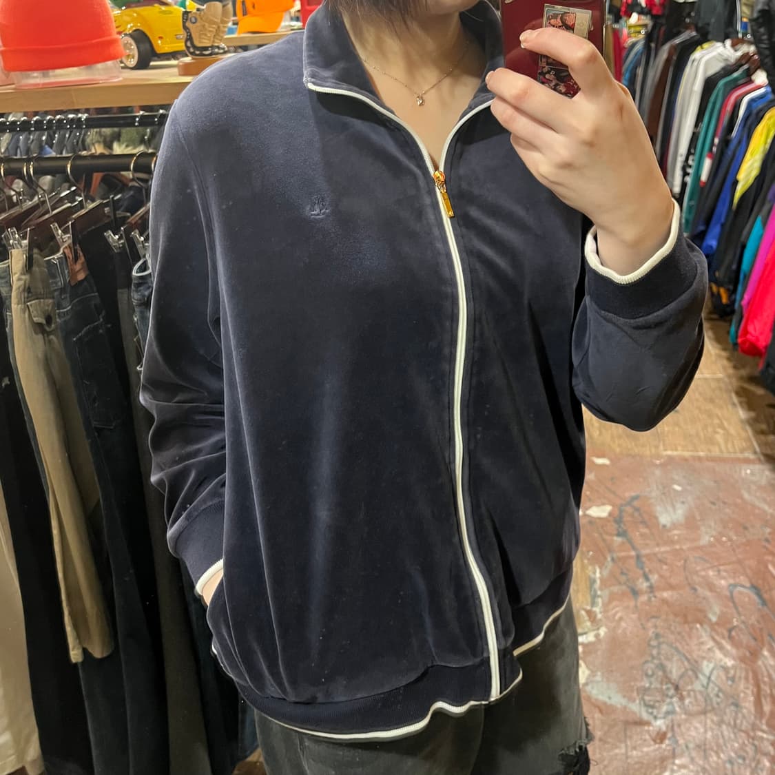 [HI] 빈티지 집업 네이비 상품이미지3