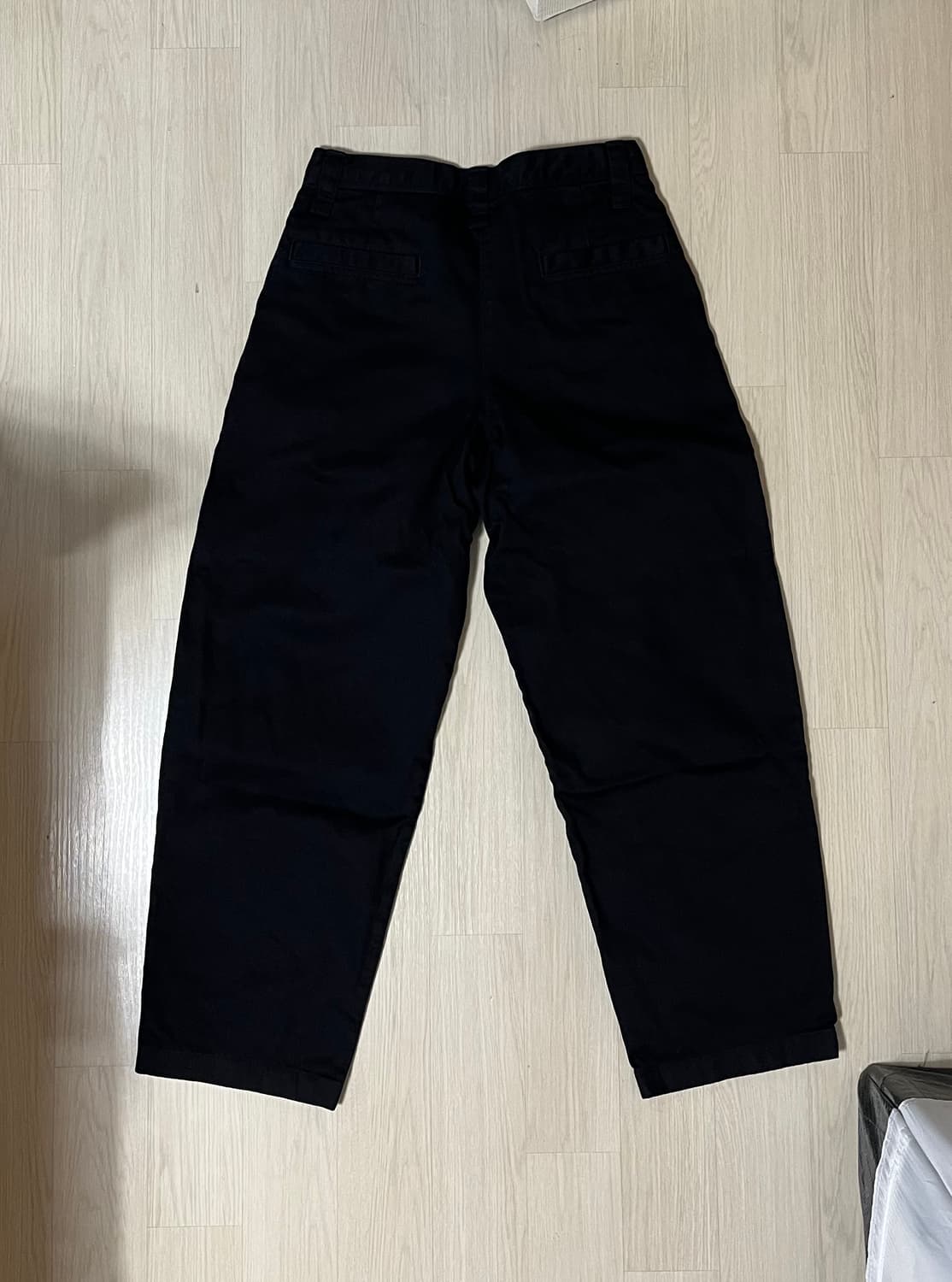 유니클로 와이드핏치노팬츠(블랙) 상품이미지2