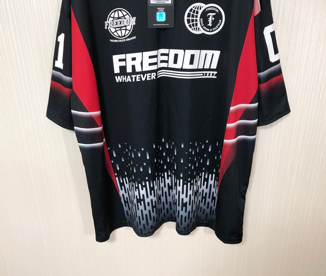 프리덤(FREEDOM) 레이싱 피케티셔츠(블랙) 3XL 상품이미지3