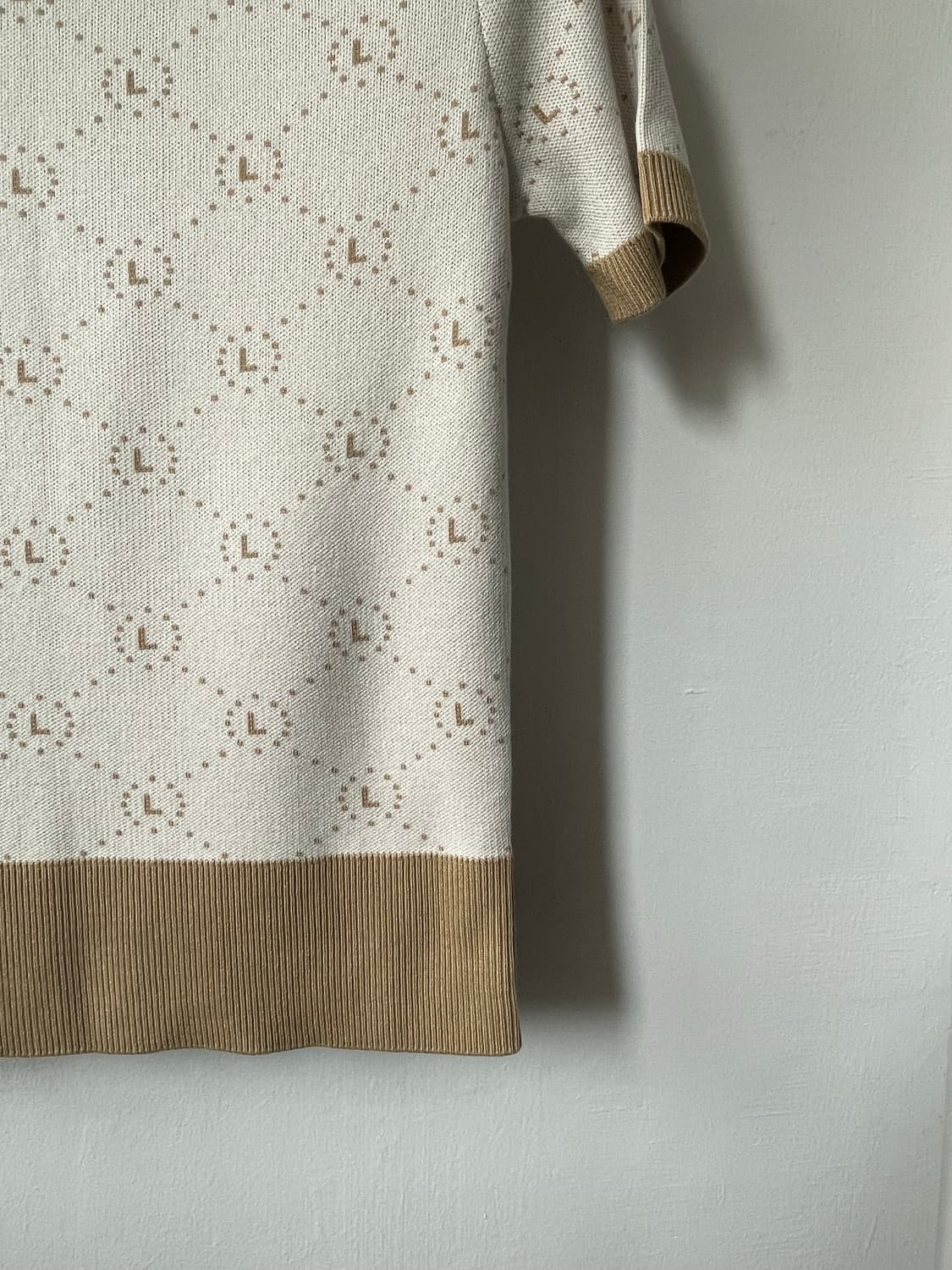 라벨아카이브 L-logo Jacquard knit 새상품 상품이미지5