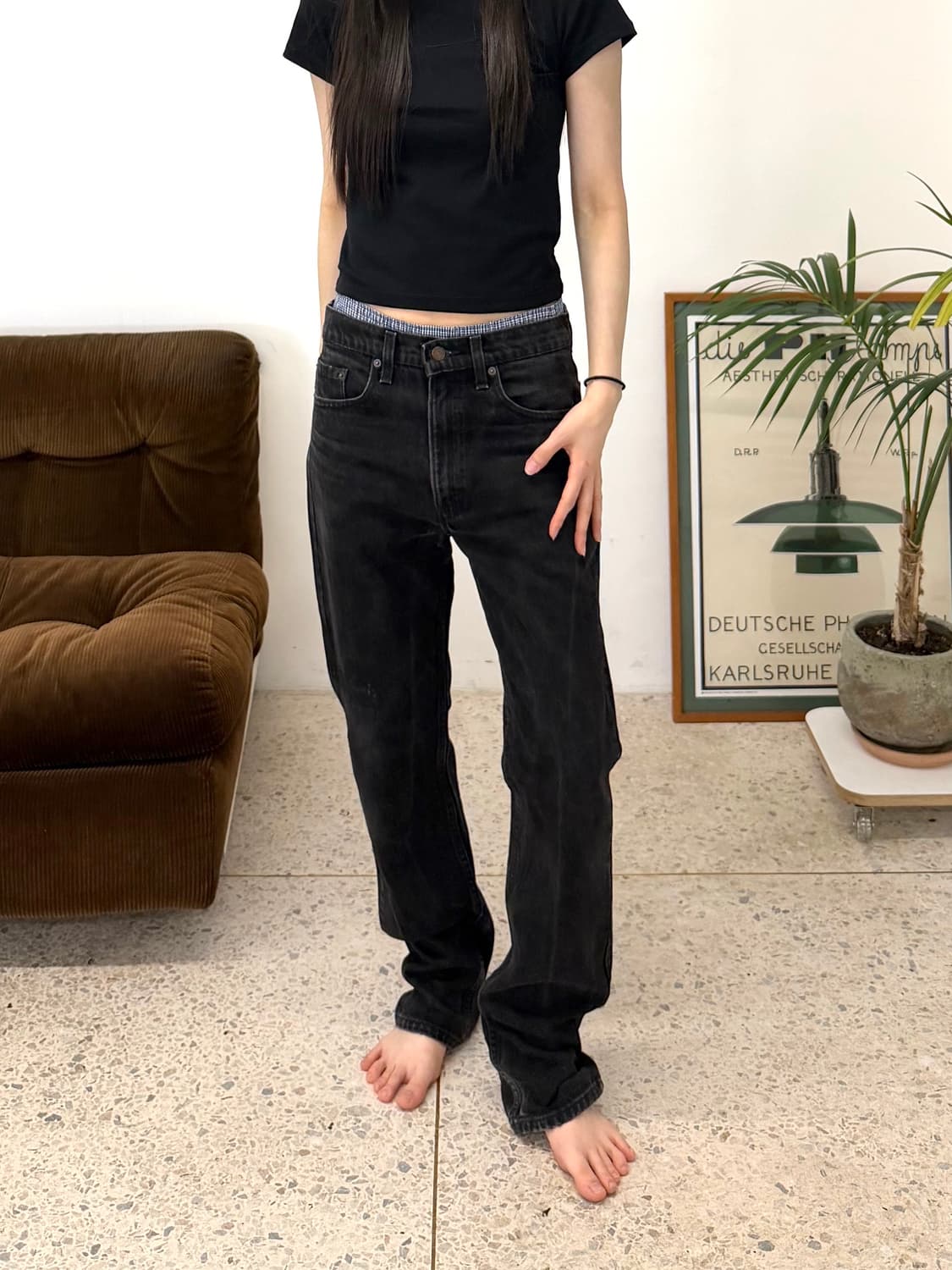 90's MADE IN USA 🇺🇸 리바이스 505 블랙 빅 E 상품이미지4