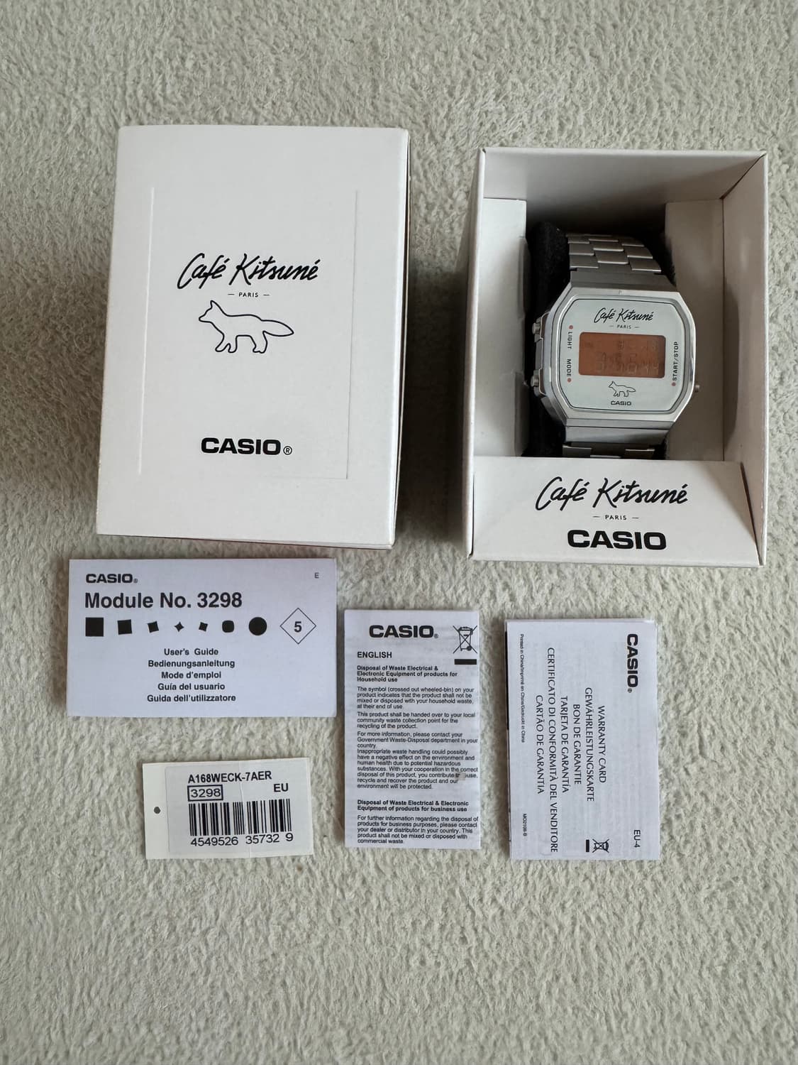 카시오 x 메종 키츠네 시계 A168WECK-7A 상품이미지6