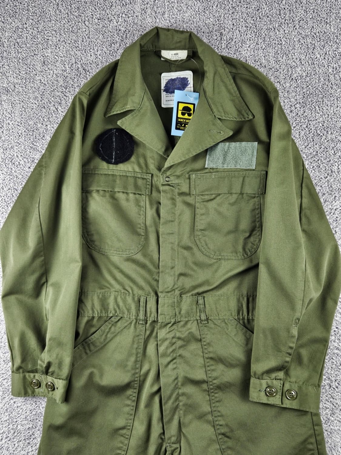 90's US ARMY 밀리터리 커버올 점프 슈트 (40R)/ 11411 상품이미지4