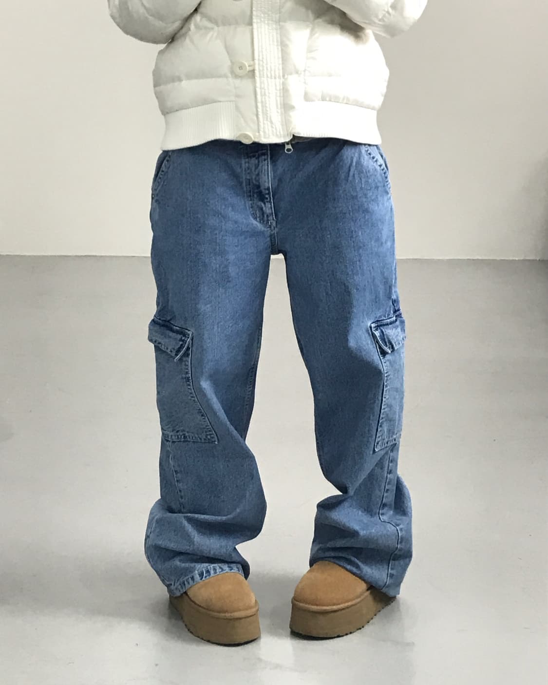 Jpn Cotton Denim Cargo Pants 상품이미지2