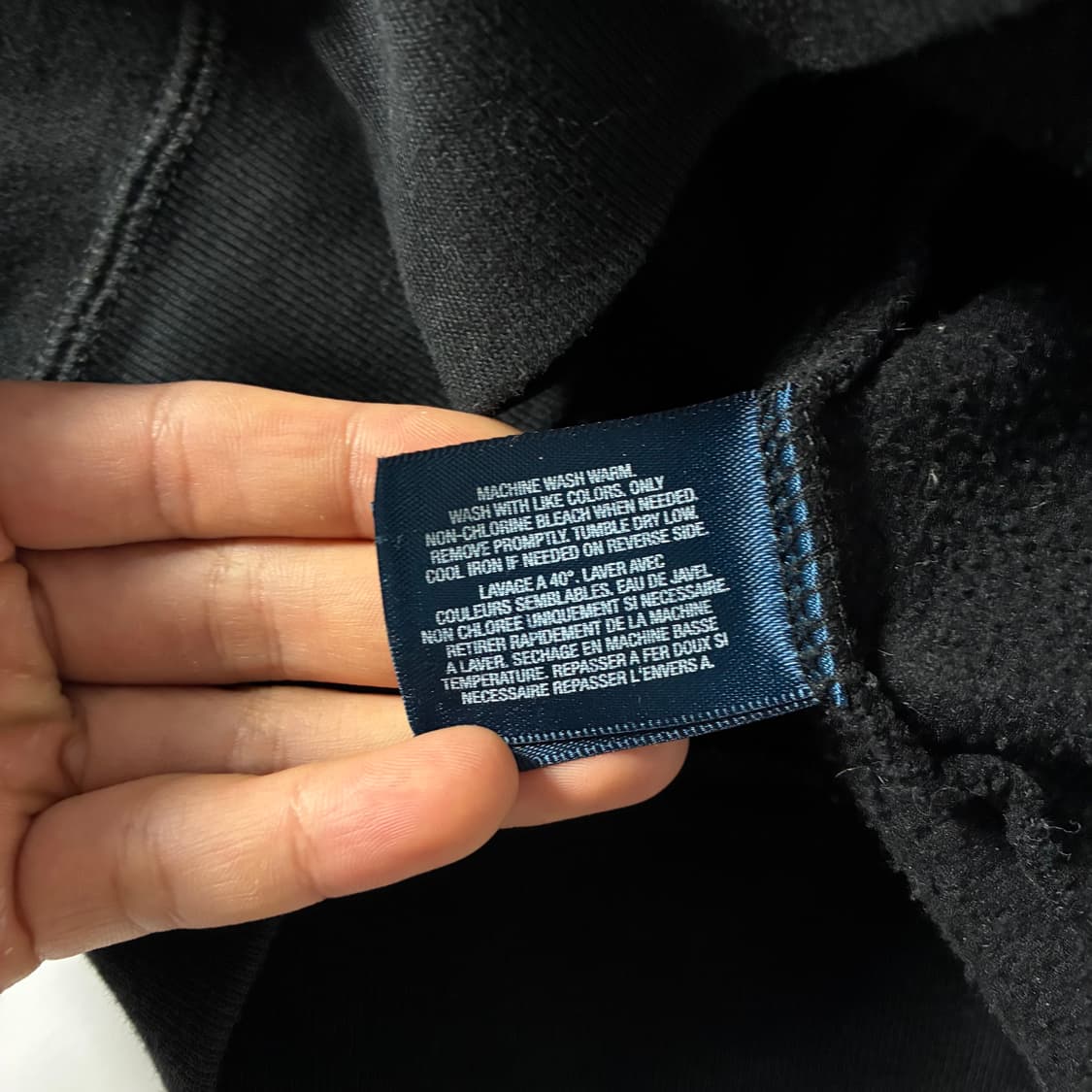 Polo  폴로 랄프로렌 자수 코튼 블랙 후드집업  상품이미지6