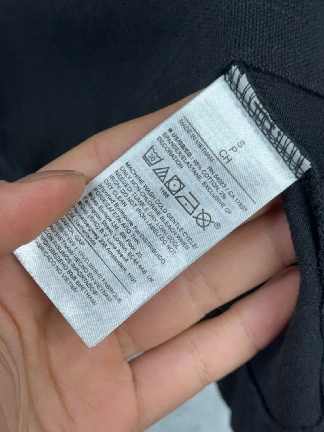 갭 블랙 반팔 카라티 S 상품이미지6
