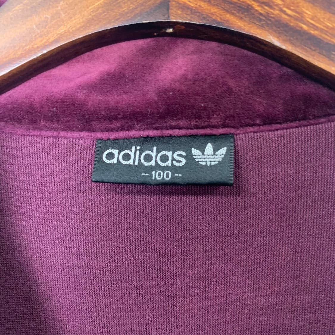 아디다스 90s 벨루어 버건디 트랙탑 져지 상품이미지5