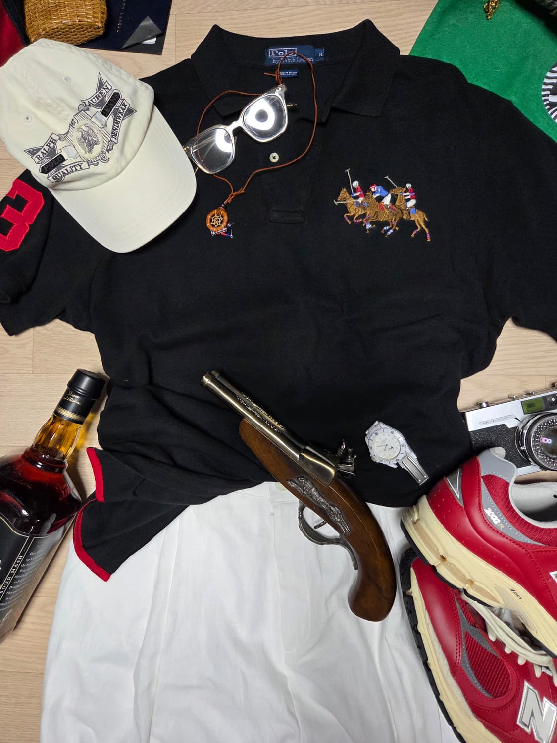 POLO RALPH LAUREN 폴로 랄프로렌 반팔 카라티 블랙  상품이미지7