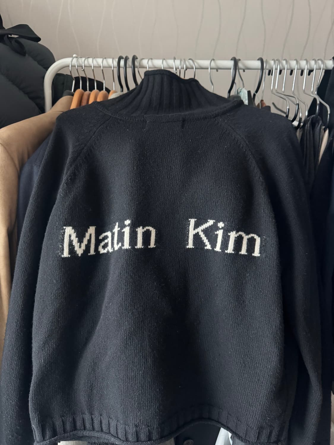 마뗑킴 SPELL POINT 니트 집업 M 상품이미지2