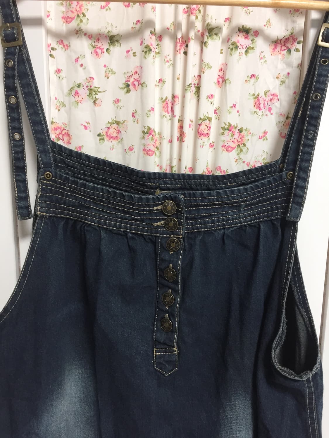 빈티지 데님 멜빵 원피스 상품이미지2