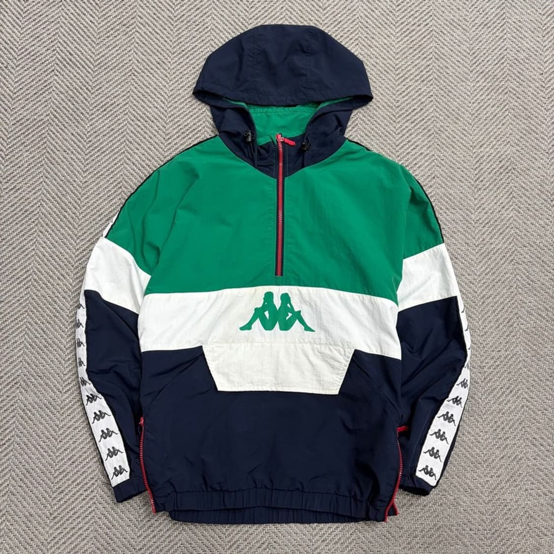 카파 배색 후드 아노락 v1806  상품이미지1