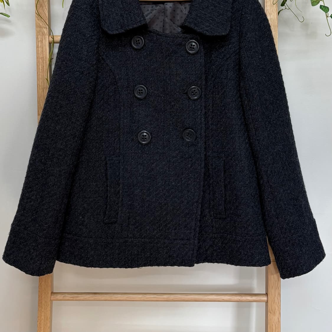 JPN/ 모리걸더블코트 더블반코트 숏코트 해린코트 해린깔 상품이미지4