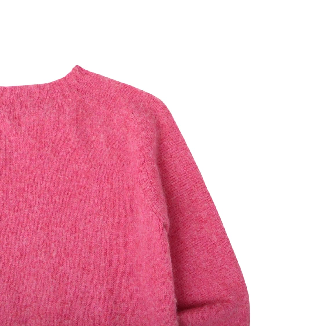 할리오브스코틀랜드 쉐기 크루넥 울 니트 핑크 상품이미지6